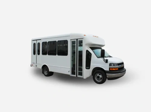 white wheelchair accessibility bus
