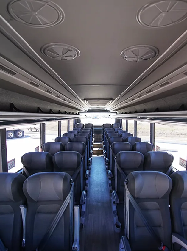 Interior of marcopolo 32 passenger bus